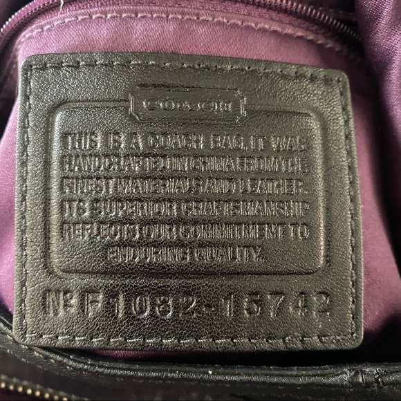 Coach Mia Maggie Black Leather Bag - F1082-15742 - Picture 3 of 5